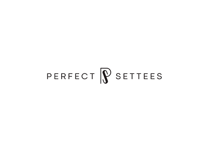 Perfect Settees classy initials logo mark monogram p ps letters s simple weddig wedding chairs