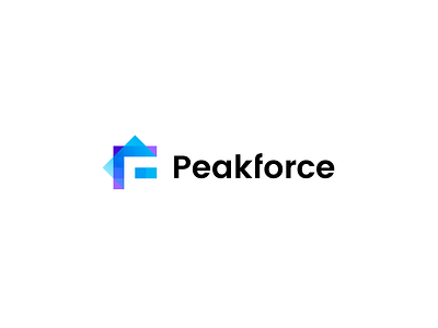 Peakforce a b c d e f g h i j k l m n bits letter lettermark mark o p q r s t u v w x y z peak logo pixels squares tech unused logo concept