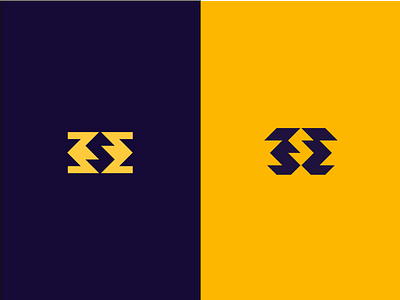 s+e concept e letter lettermark letters logo monogram negative space s letter