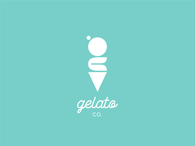 Gelato Co concept g letter gelato geometric logo ice cream icecream initials letters logo