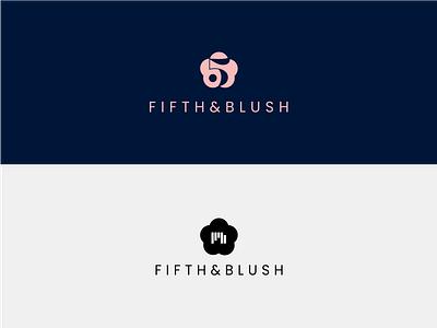 Logo concepts for beauty shop 1 2 3 4 5 6 7 8 9 0 10 5 beauty brand branding cosmetics cosmetics logo five flower logo negative space rose shop