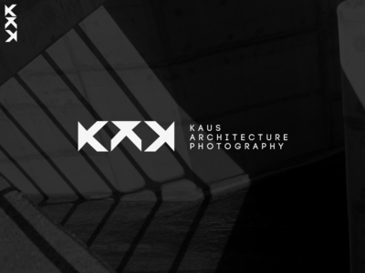 Kaus architecture photography archiecture bold building concept logo photographer photography photography logo