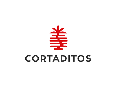 Cortaditos cafe bakery bean cafe coffee coffee shop concept double meaning logo palm palmtree simple sunset tree