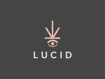 Lucid Lounge apparel awake branding cannabis cbd clothing concept eye leaf logo lounge lucid minimalist simple unused