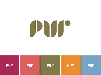 Pur concept leaves logo pur pure wip