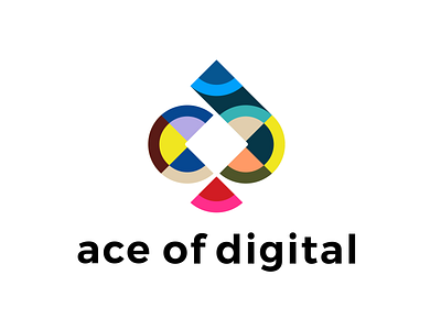 ace of digital abstract ace ace of spades colors digital logo marketing marketing site unused