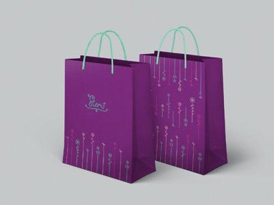 Fiori bag branding design fiori flowers footwear identity logo oven packaging symbol visual