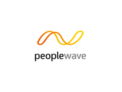 Peoplewave brand caceres claudia claugrafico design diego identity logo oven people wave rueda wave