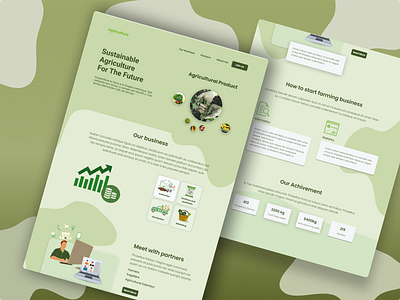 Agriculture landing page
