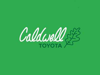 Caldwell Toyota caldwell handwritten leaf toyota