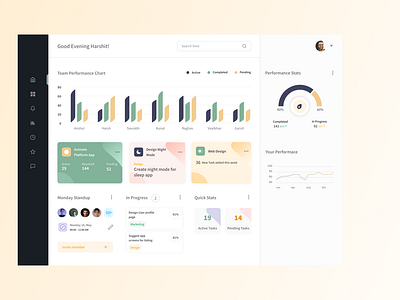 Daily UI Challenge: Post 18- Analytics Dashboard