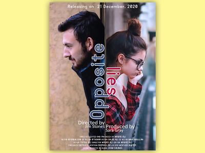 Opposite Lies | Movie Poster adobe photoshop design film poster films poster art poster design typography
