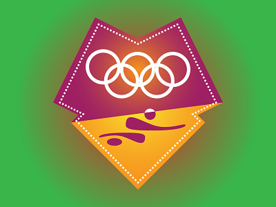 Olympic Badge badge branding design graphic design illustration logo minimal olympc badge ui vector