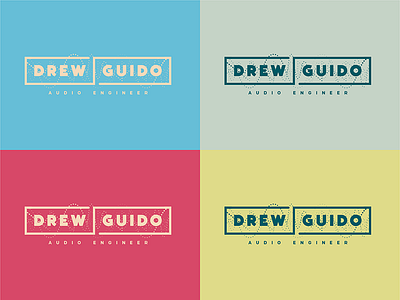 Drew Guido | Audio Engineer audio drew gudio engineer identity music sound sound wave branding