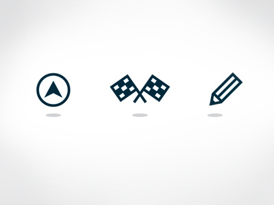 Rejected Icons 01 design flags icon navigation pencil racing