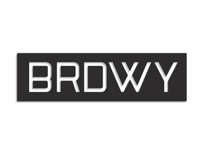 BRDWY black identity logo the broadway type typography