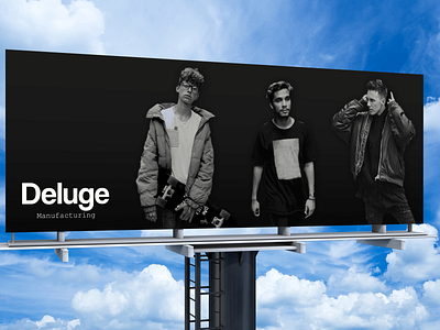 Deluge Manufacturing billboard billboard design billboard mockup design