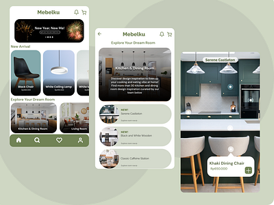 Mebelku - A Mobile Home Design App design furniture furniture app home design home design app interface mobile app ui