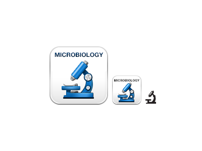 Microbiology blue boundless icon microbiology microscope