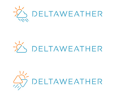 DELTAWEATHER logo app delta watch weather work in progress