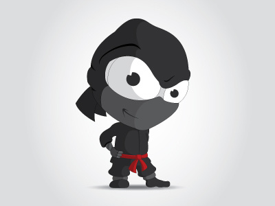 Little Ninja character illustration ninja vector