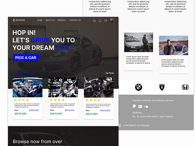 Automobil app design graphic design ui ux webdesign