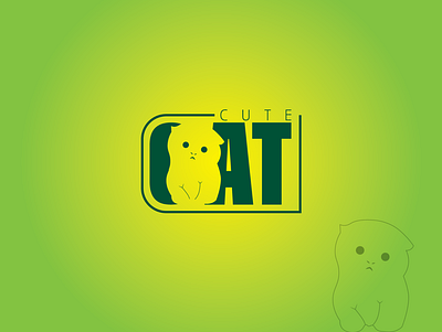 Cute Cat branding cat cat logo design icon illustration logo typography vector