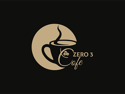 A minimalist professional and flat logo design for a coffee shop