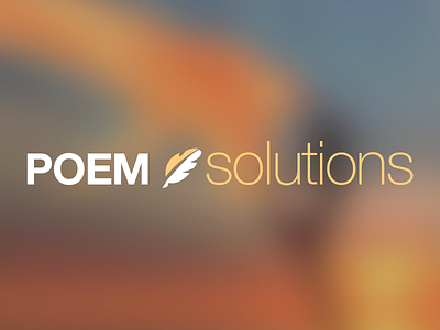 Poem Logo branding company create desing icon logo pen poem solutions style type