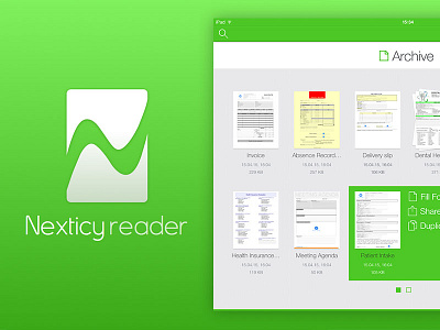 Nexticy Reader archive fill forms ios ipad nexticy reader