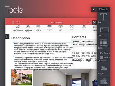 PDF Creator app application creator forms ios ipad objects pdf poem tools