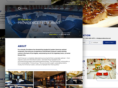 Landing Page about cafe concept landing page restaurant web