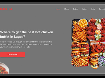 Buffet Hut branding design food product design ui ui design ux ux design uxdesign webdesign