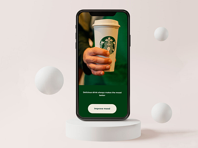 Сoncept design Starbucks App app design food and drink food app mobile app ui user interface ux