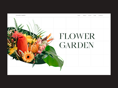Flower store design figma flowers ui ux web design
