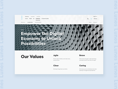 Design for a telecom company