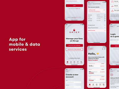 App for mobile and data services