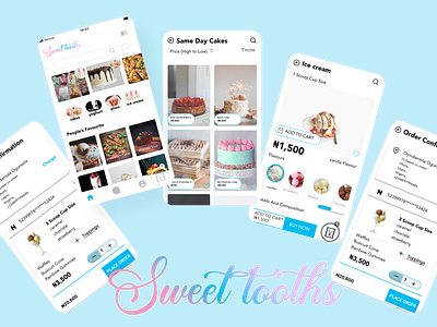 Sweet tooth design eccommerce productdesign ui uiux