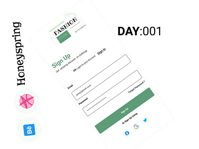 Daily UI:001- sign Up dailyui logo productdesign signu signup ui uidesign uiux