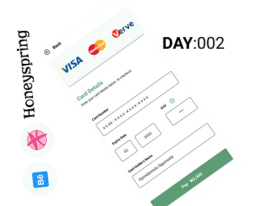 day 2: card payment page paymentpage checkout productdesign ui uidesign uiux