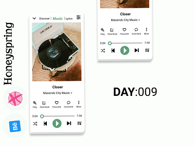 Day 9 of dailyui :Music Player design productdesign ui uidesign uiux