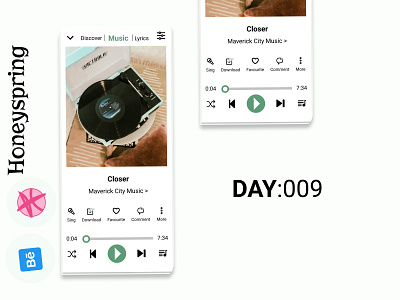 Day 9 of dailyui :Music Player