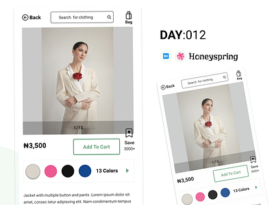 Day 12 :ecommerce page of #dailyui design productdesign ui uidesign uiux