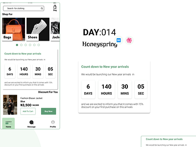 Day 14 : count down design productdesign ui uiux