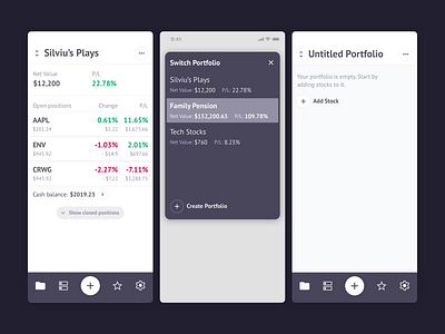 Jitterbug • Super-simple stock tracking app app ios