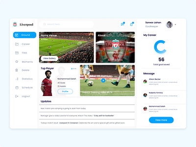 Football Club Dashboard