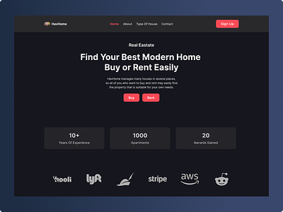 Real Estate Landing Page home page homepage landing landing page landingpage real estate landing page real estate landing page design real estate website design real website ui ui design ux web web design web ui website website design