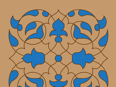 Islamic motif pattern vector