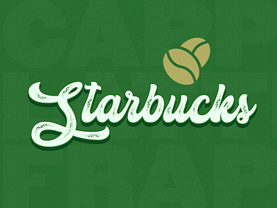 Starbucks retro rebrand branding design icon logo retro retrowave starbucks typography vector vintage vintage logo weeklywarmup