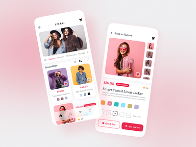 E-Commerce Fashion App UI